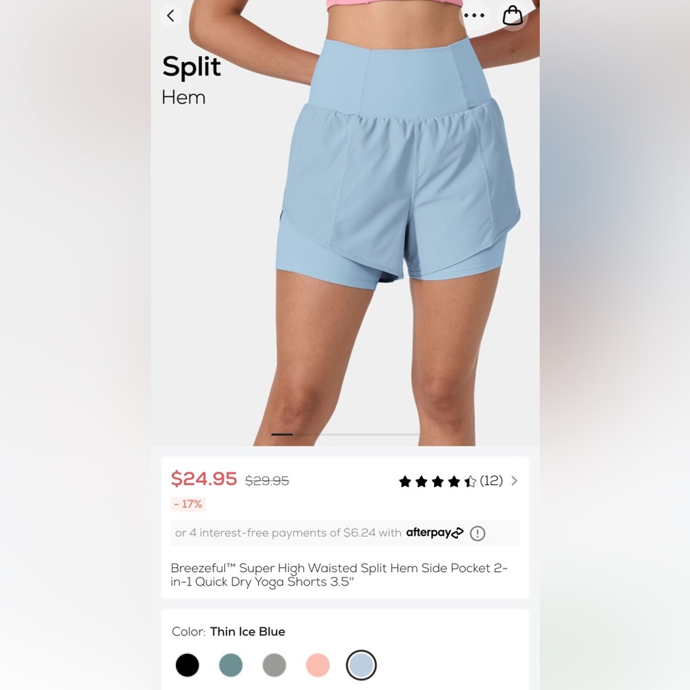 Halara shorts size medium